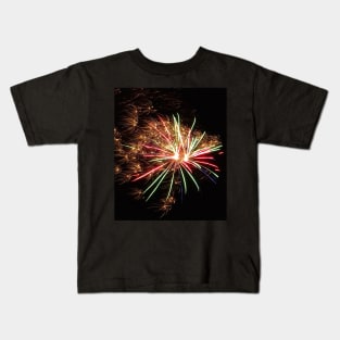 FIREWORKS OVER CAERNARFON CASTLE Kids T-Shirt